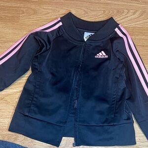 Adidas Navy and Lavender Logo Jacket